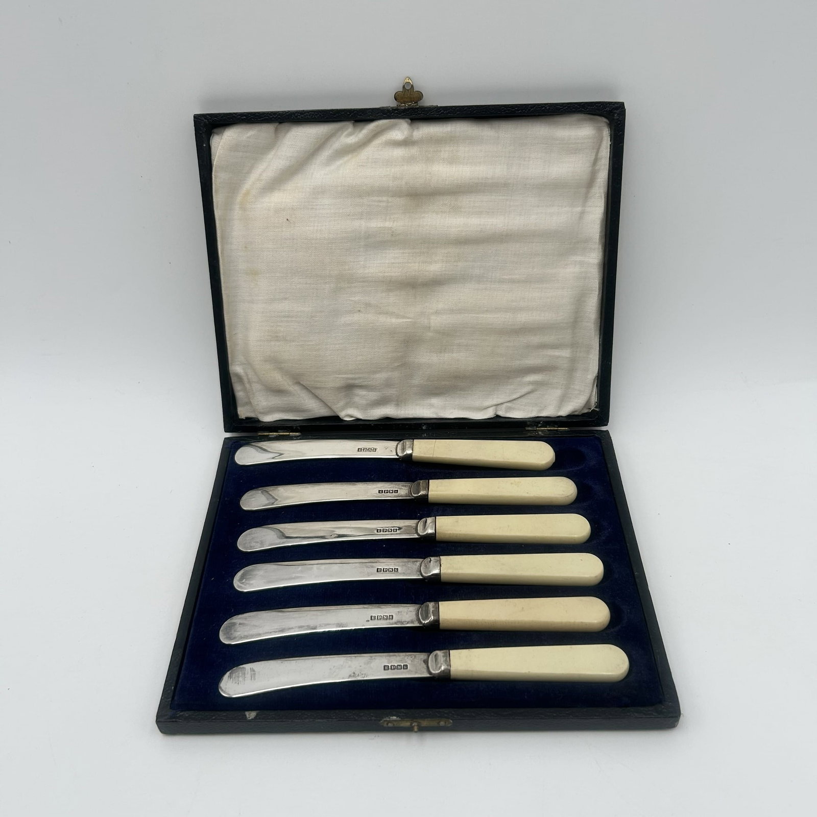Vintage Boxed Set of Six (6) EPNS Butter of Dessert Knives (1 of 4)