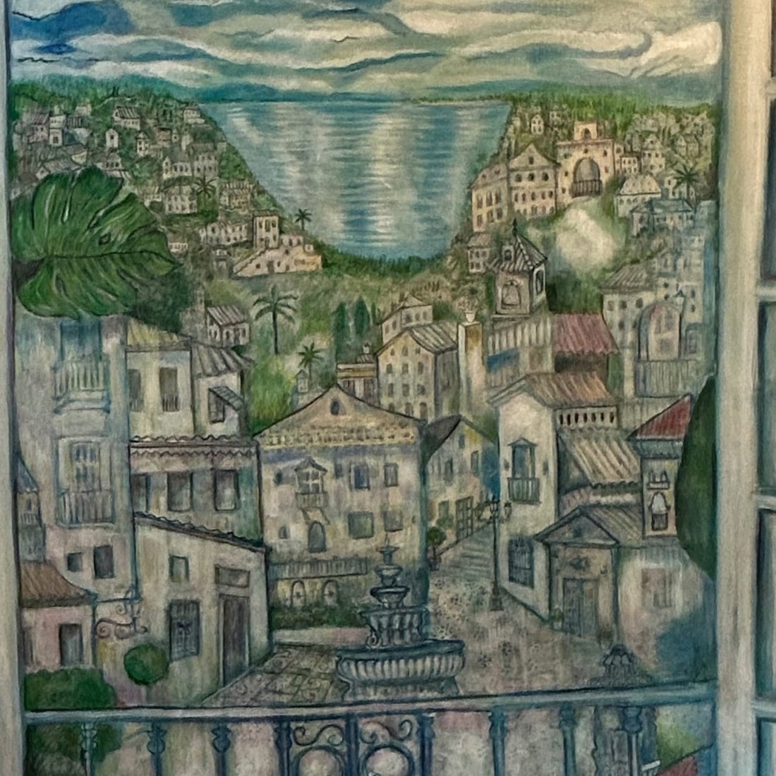 Robert Klunk View from Balcony Framed - 2