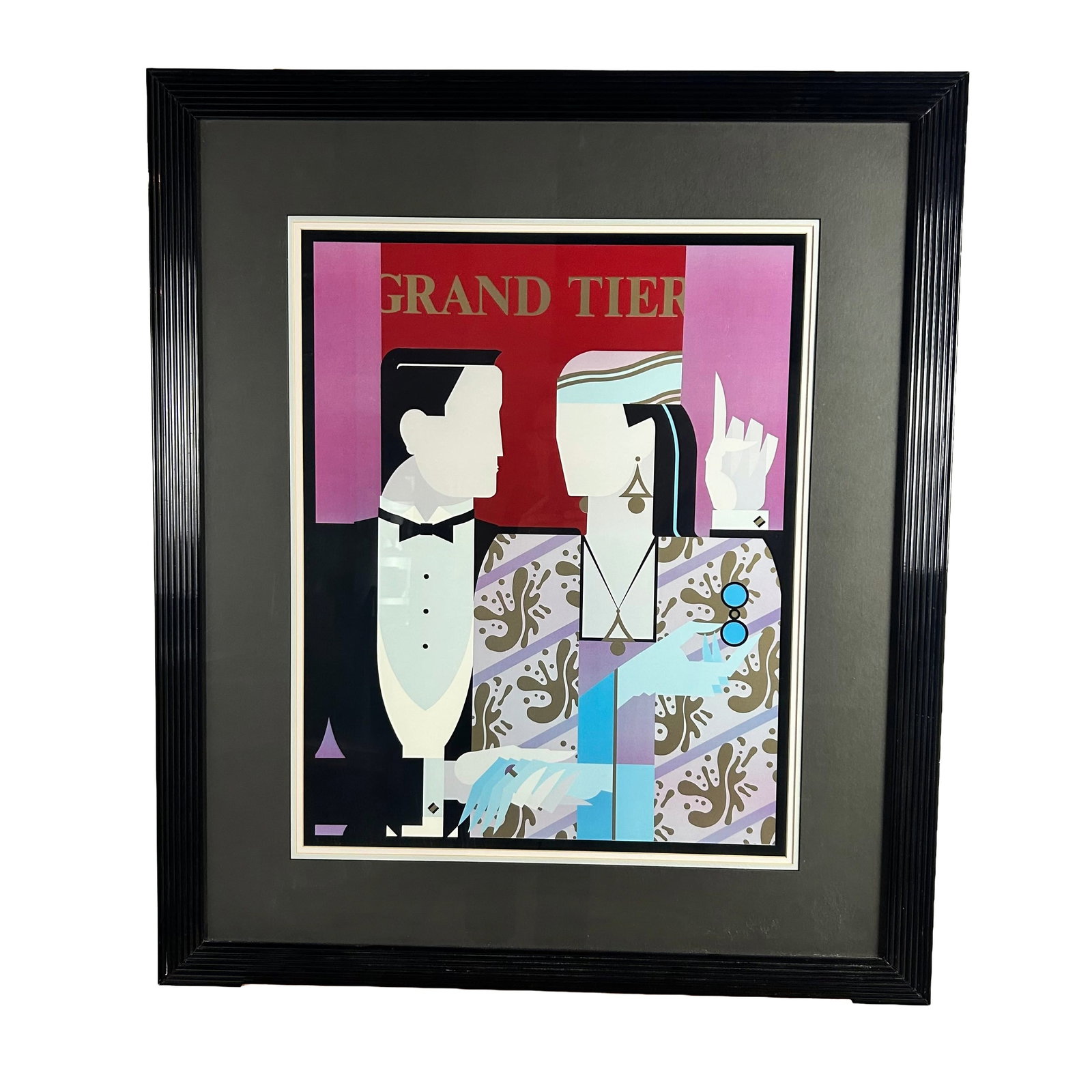 Art Deco screenprint "Grand Tier" by Giancarlo Impiglia (1 of 6)