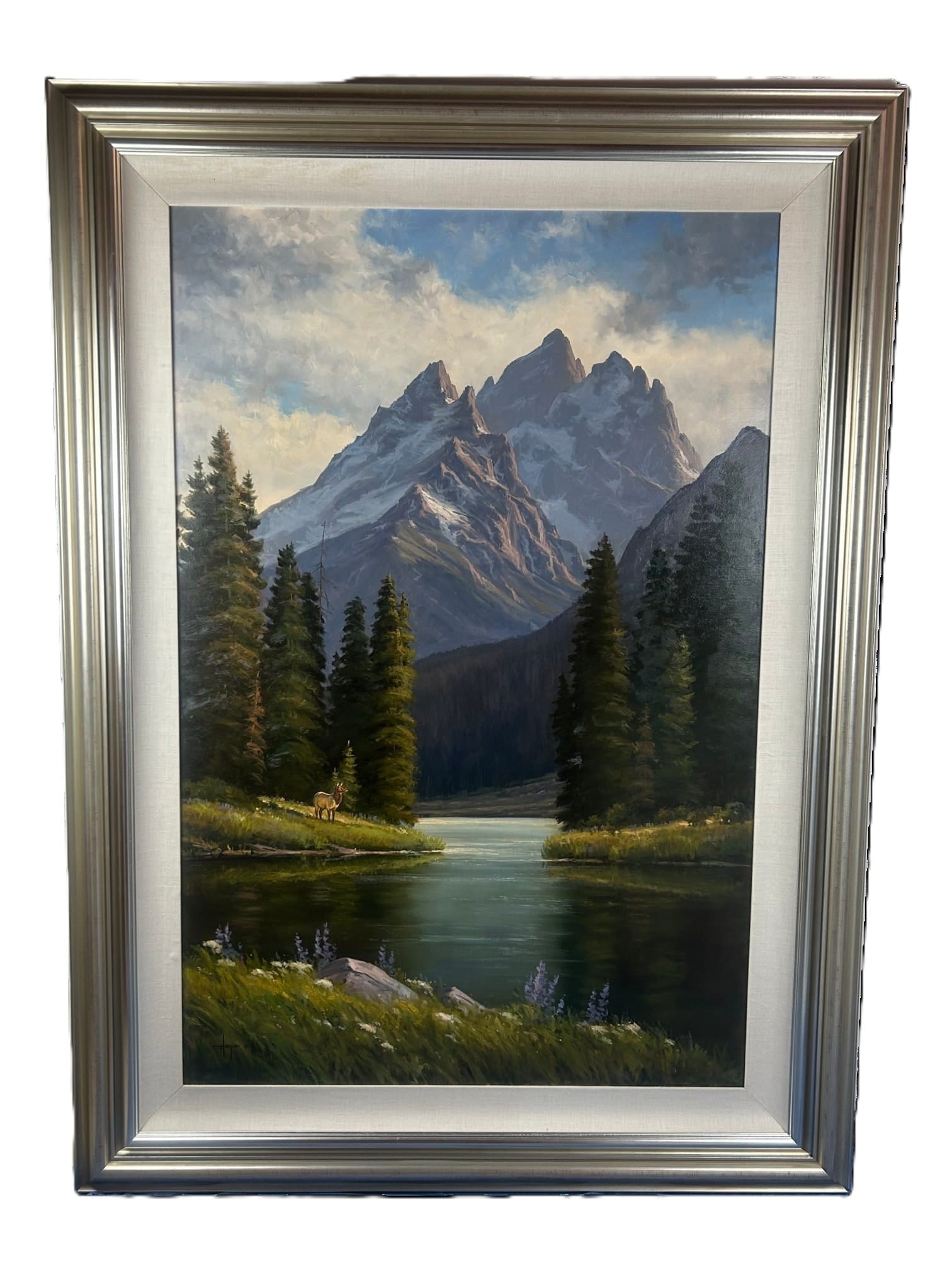 Robert Harper Mountain Landscape exquist Frame - 6