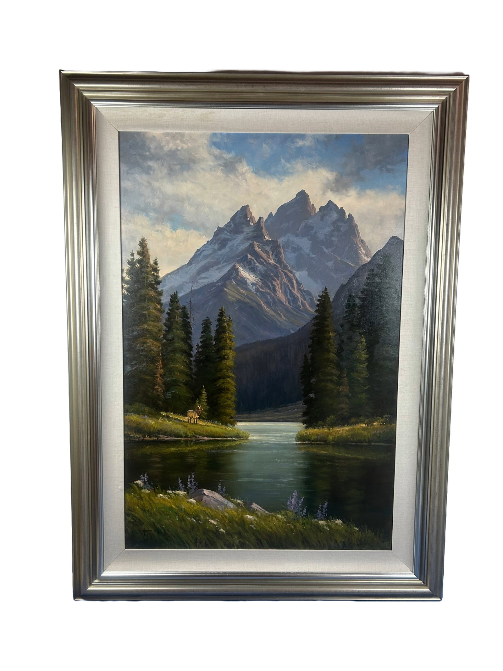 Robert Harper Mountain Landscape exquist Frame - 7