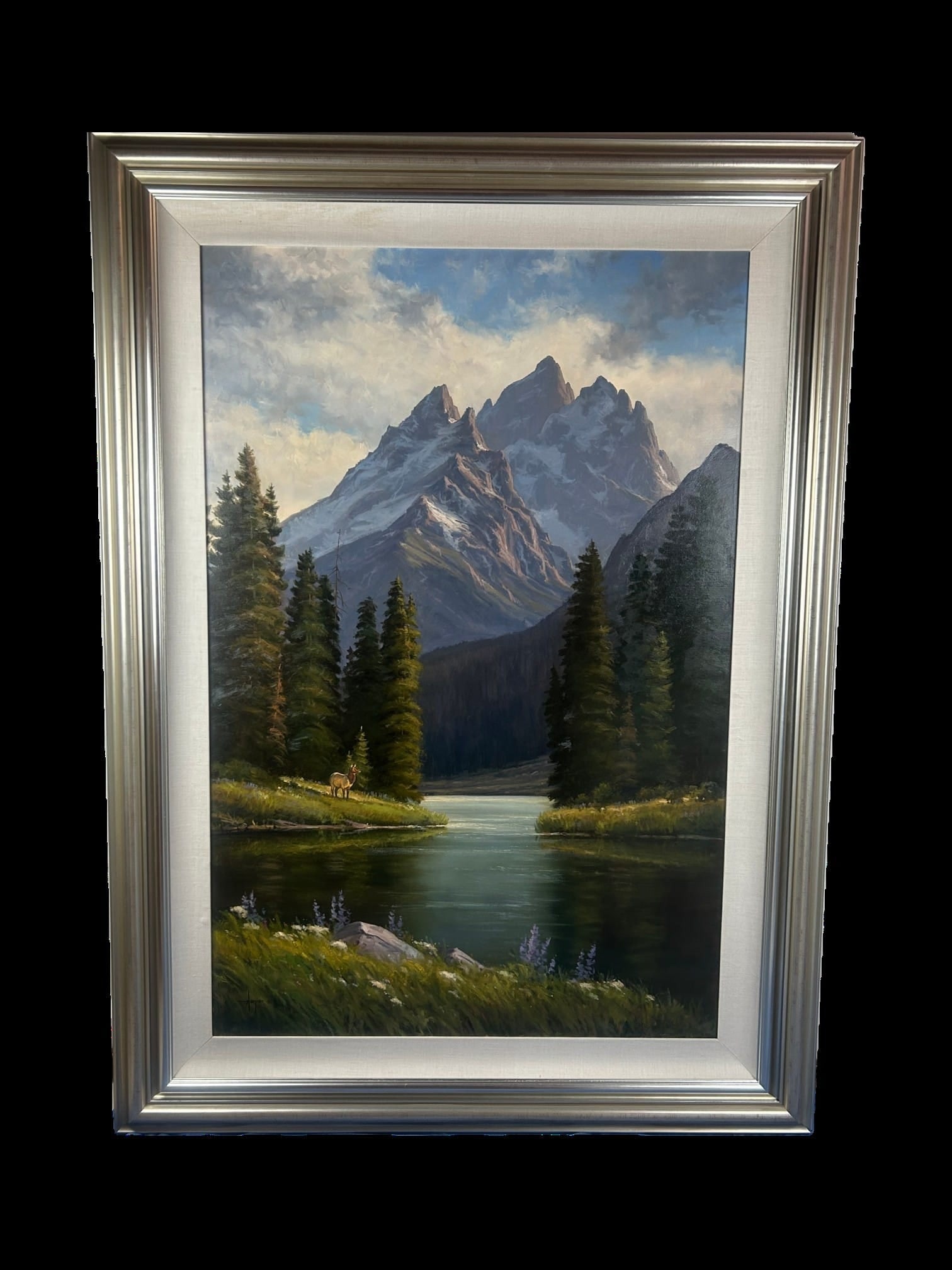 Robert Harper Mountain Landscape exquist Frame - 8