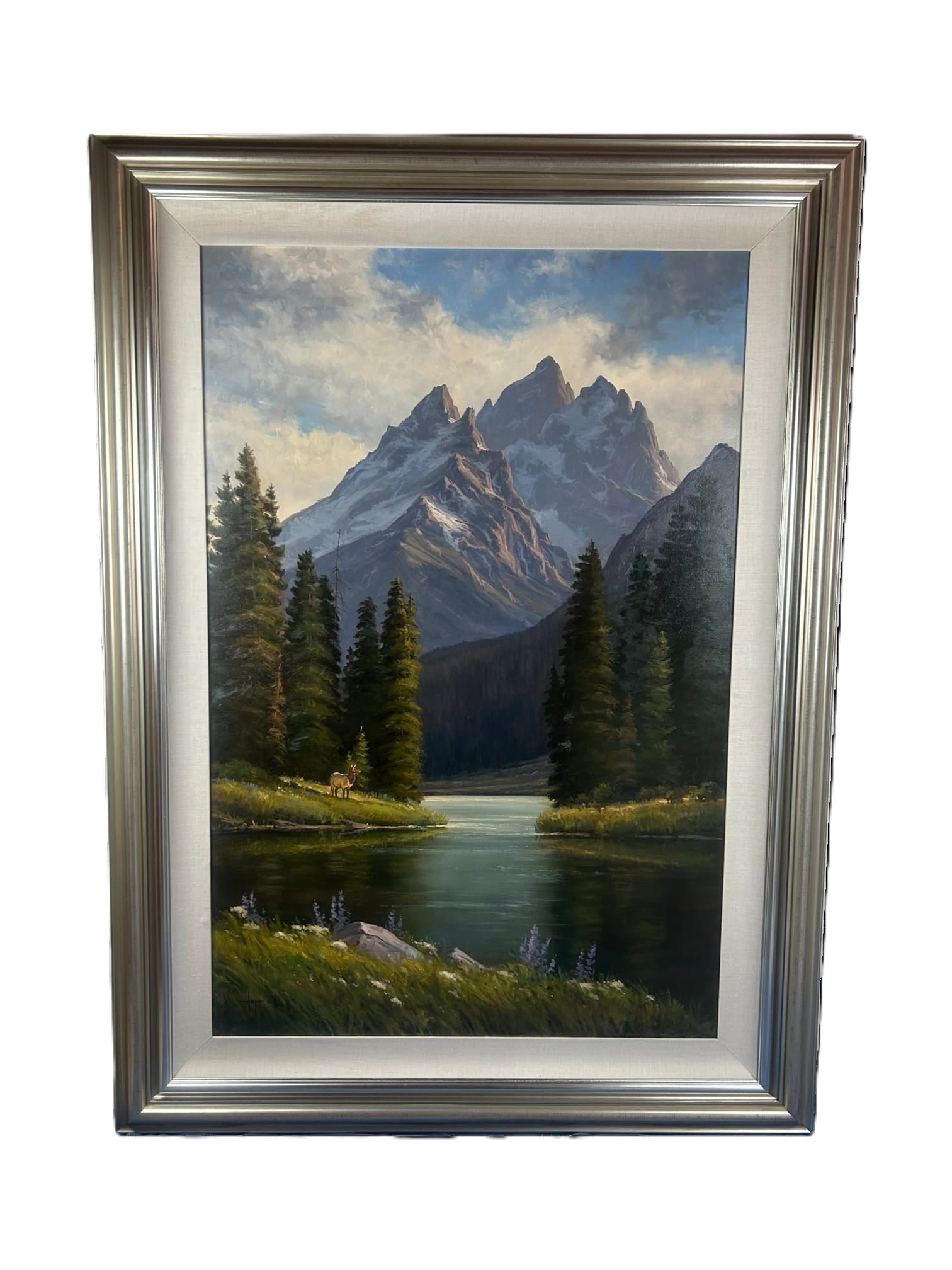 Robert Harper Mountain Landscape exquist Frame - 9