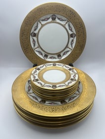Hutschenreuther Black Knight Dinner Plate Set