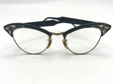 Antique Mother of Pearl & Silver Reading Glasses