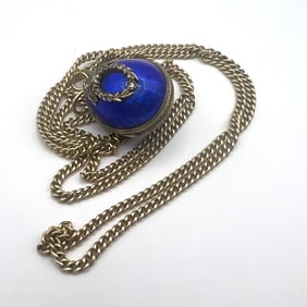 Ananov Blue Easter Egg Pendant