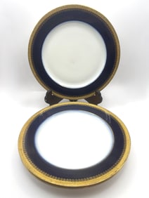 Limoges Blue Cobalt Dinner Plates