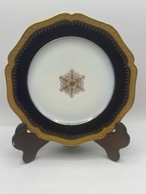 Limoges Blue Cobalt Decorative Plate