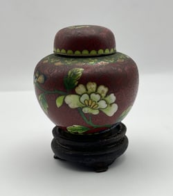 Cloisonné Lidded Jar