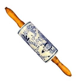 Meissen Porcelain "Blue Onion" Rolling Pin