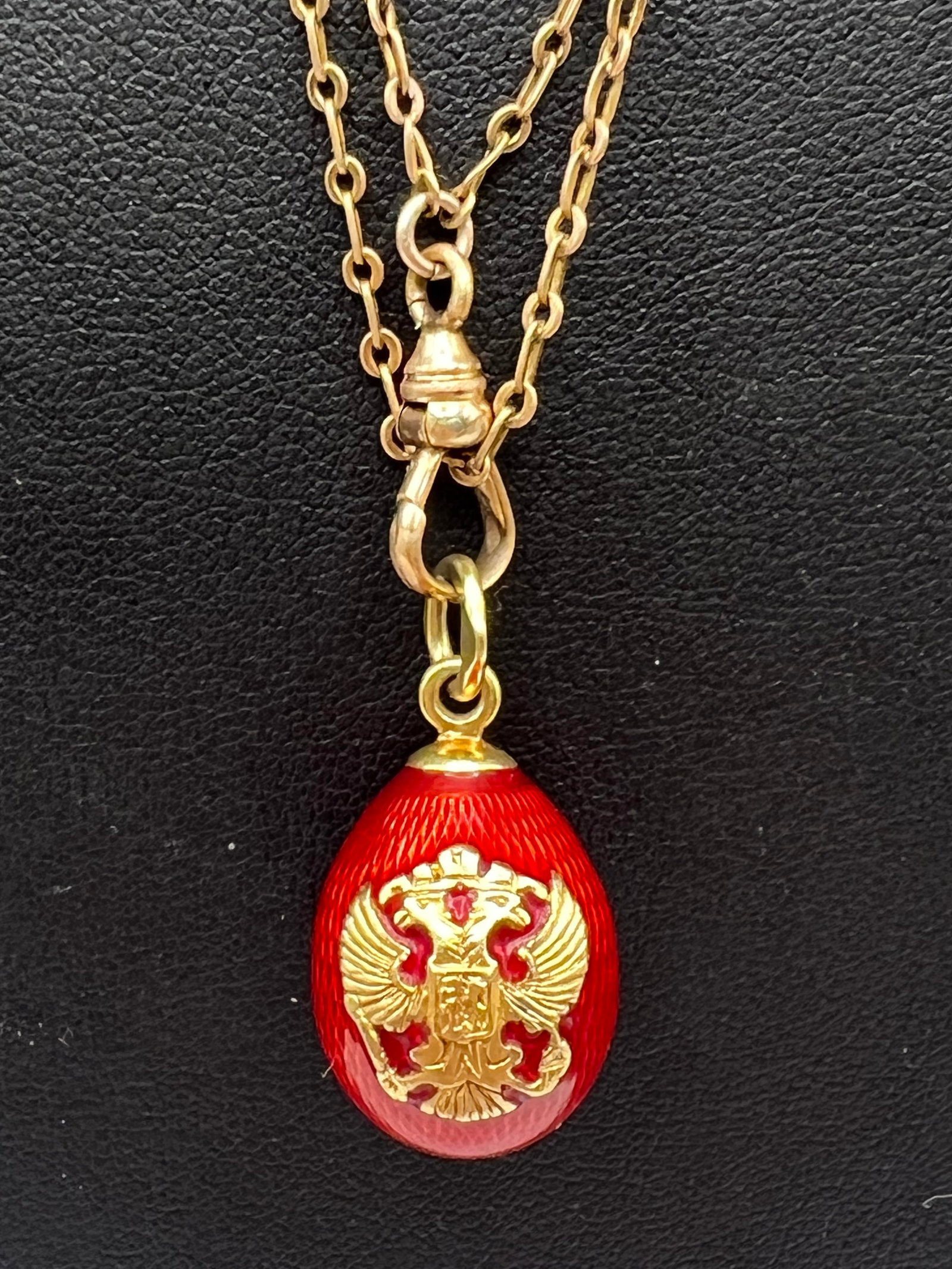 Faberge Egg Pendant w/ Russian Coat of Arms (1 of 5)