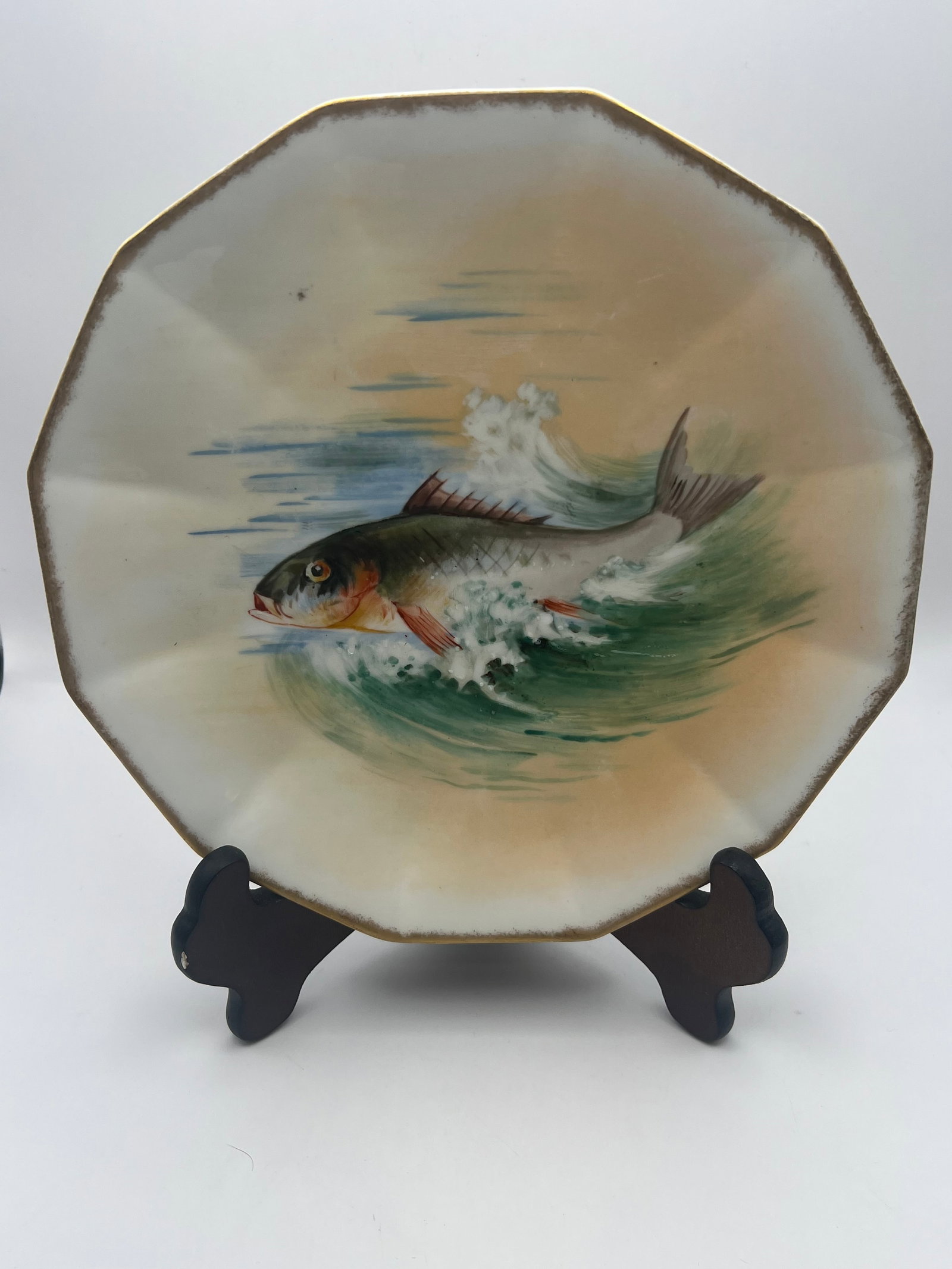 Limoges Decorative Fish Plate (1 of 4)