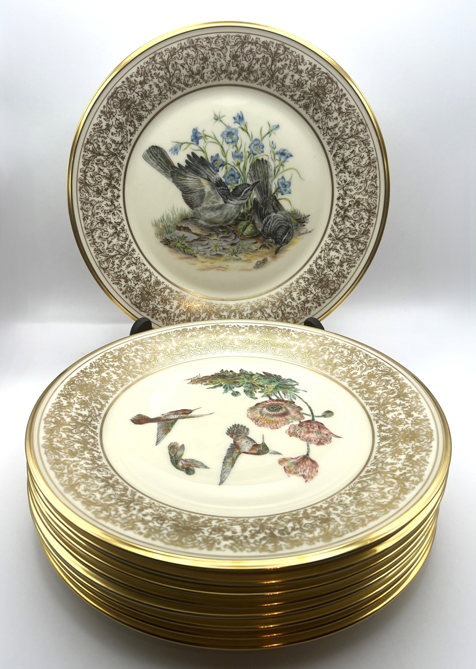 Lenox Porcelain "Woodland Wildlife" Plates (1 of 10)