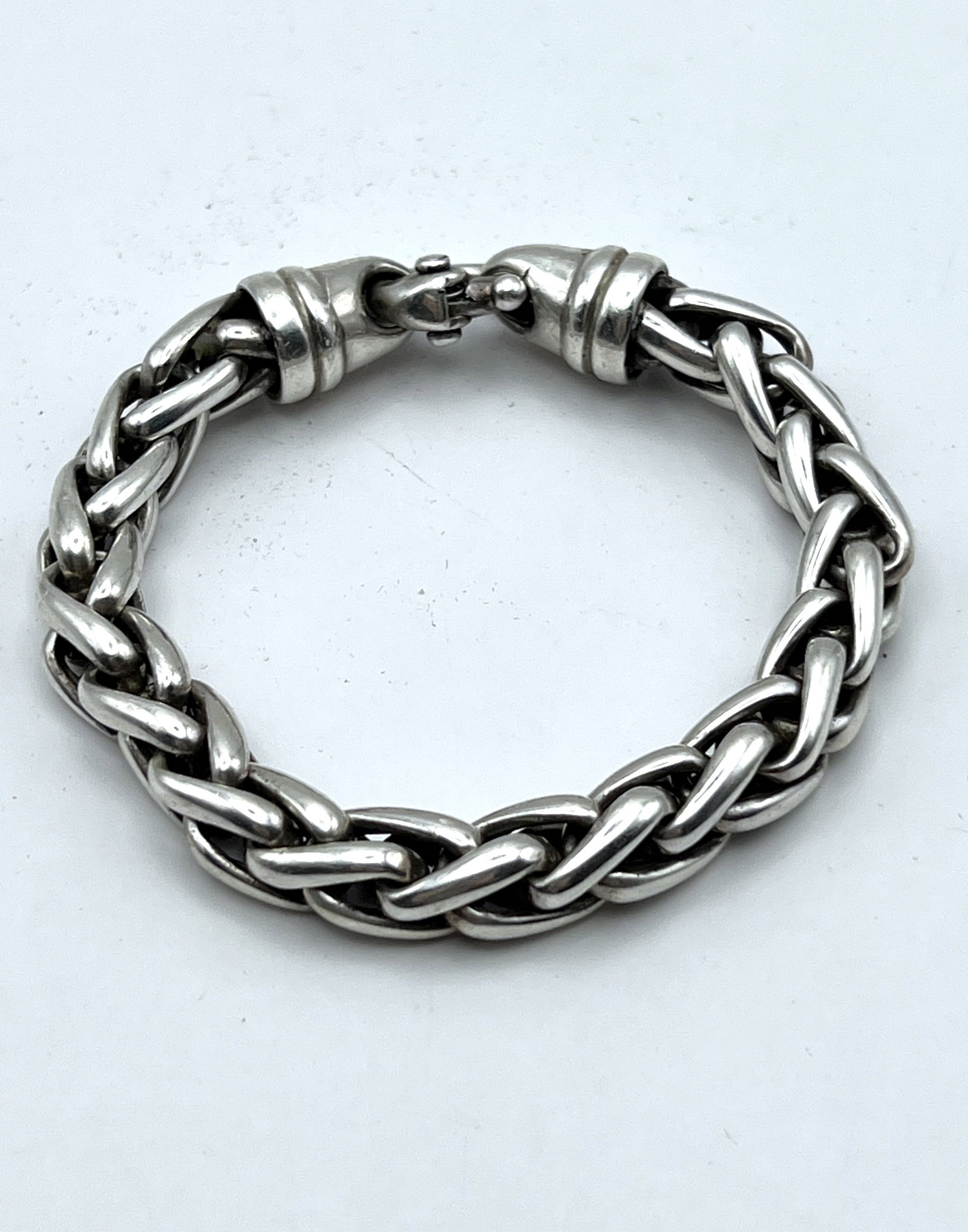 Braided Chain Silver Bracelet (1 of 3)