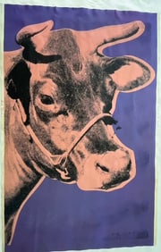 Andy Warhol Purple Cow Signed