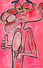Katherine Bernhardt (b. 1975) Pink, 2019 Lithograph