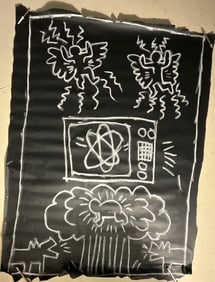 Original NYC SUBWAY CHALK DRWAWING