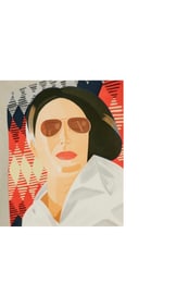 Alex Katz (B.1927) Reclining Figure/Indian Blanket Print