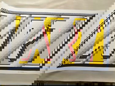 Roy Lichtenstein - Reflections on Art 1988 pencil signed