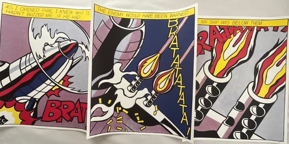 Roy Lichtenstein, As I Opened Fire, Lithographs Pencil Signed