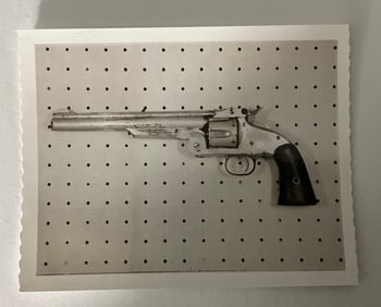 Warhol Gun Polaroid Photo Estate Stamped