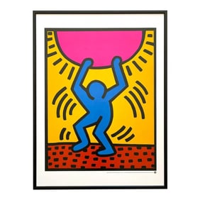 Keith Haring "International Youth Year" Poster