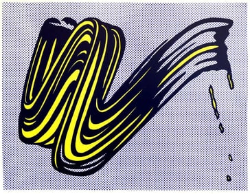 Roy Lichtenstein "Brush Stroke"