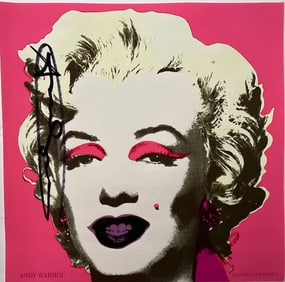 Warhol Castelli Marylin Monroe Marker Signed 1967