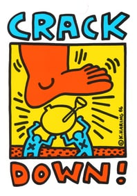 Keith Haring "Crack Down"