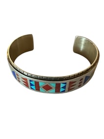 Old Pawn Vintage Zuni inlay bracelet.