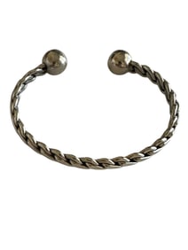 Old Pawn Navajo made Sterling Silver Ball Bracelet