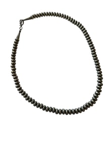 Old Pawn Navajo Saucer Peal beaded necklace.