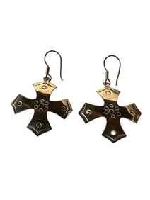 Old Pawn Sterling Mexico Santa Fe Style Dangles