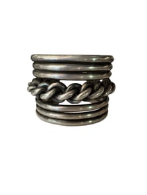 Old pawn sterling silver Navajo cuff bracelet