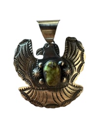 amethyst Navajo Sterling silver old pawn pendant.