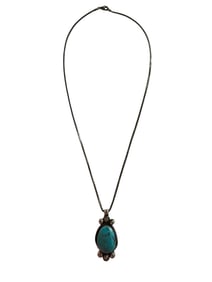Old pawn Kingman Turquoise and Sterling silver necklace