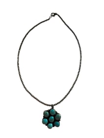 Ella Peters Kingman Turquoise and Sterling silver necklace