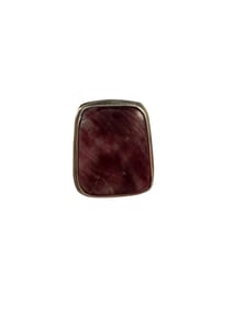 Navajo purple spiny and Sterling silver adjustable ring