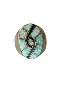 Navajo Opal Sterling silver ring size 11