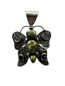 Chimney Butte Navajo Palomino Butterfly Pendant