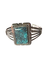 Old pawn Navajo Kingman web Turquoise cuff