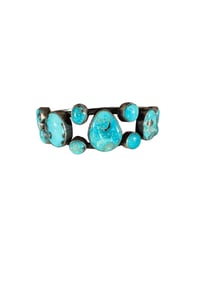 Navajo Blue Bird Turquoise Sterling silver cuff