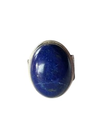 Old pawn Navajo LupisTufe cast Sterling silver ring size 8.5