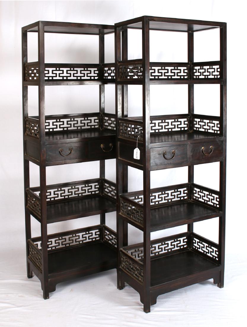 PAIR OF ZITAN ETAGERES (1 of 10)