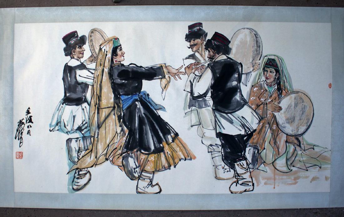 PAINTING OF DANCING PEOPLE (1 of 5)