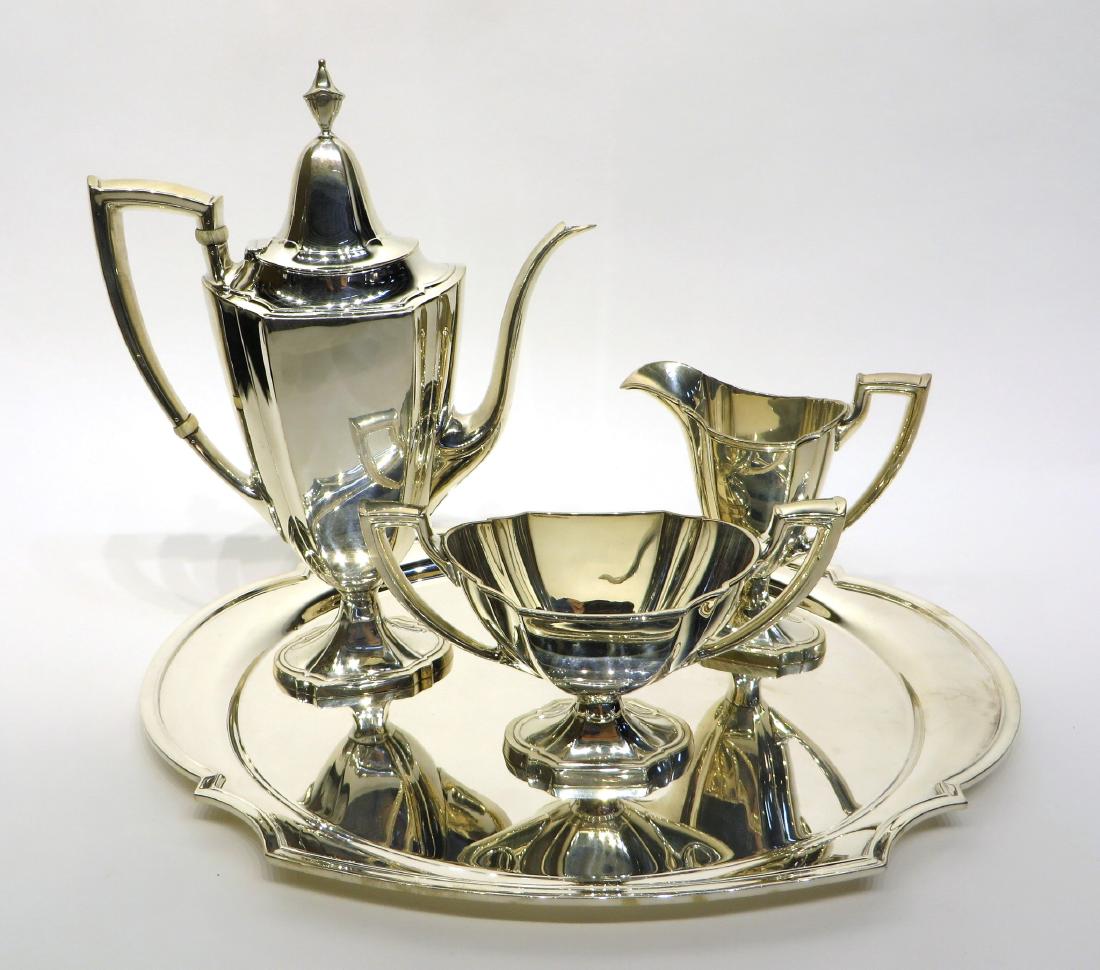 STERLING SILVER TEA SET (1 of 7)