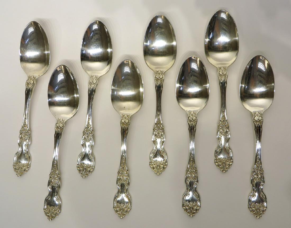 EIGHT STERLING SPOONS "WALLACE" (1 of 4)