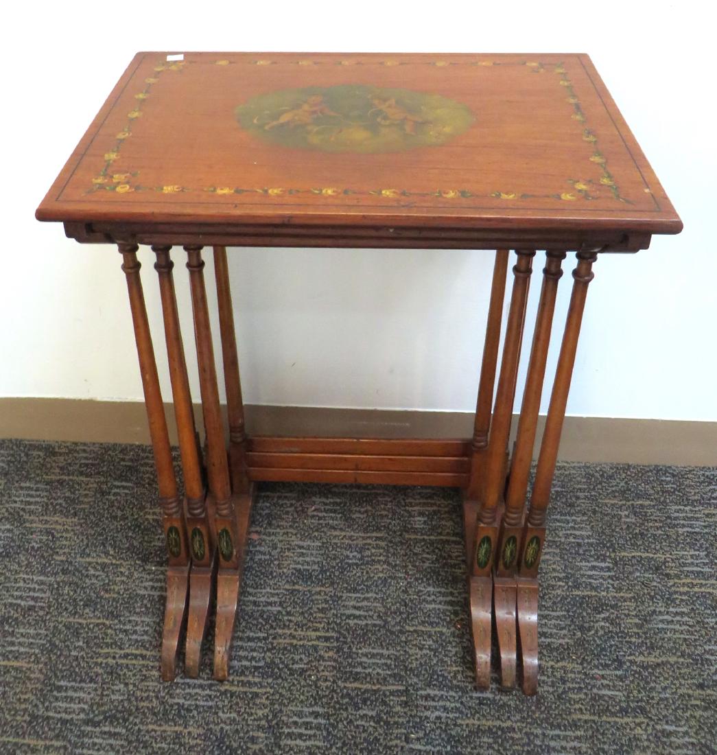 ADAM STYLE PAINTED NESTING TABLES (1 of 9)