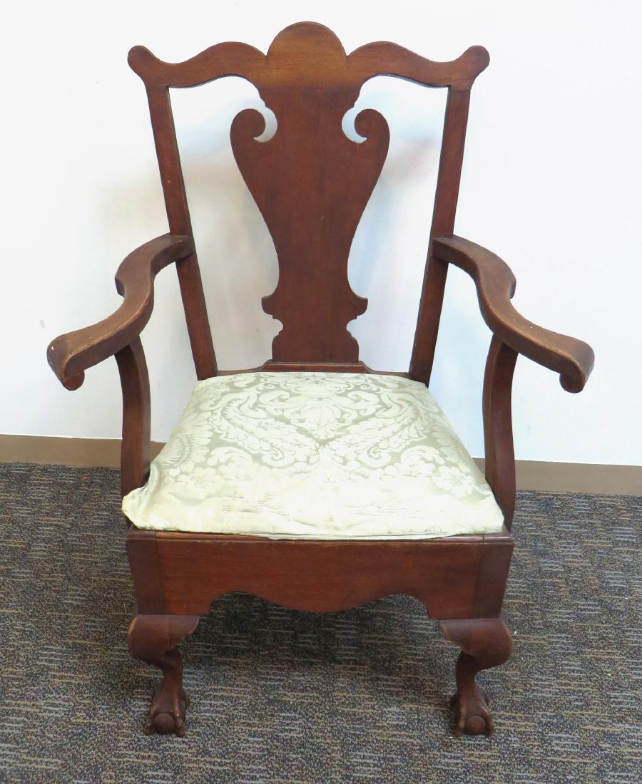 ANTIQUE CHIPPENDALE STYLE CHAIR (1 of 7)