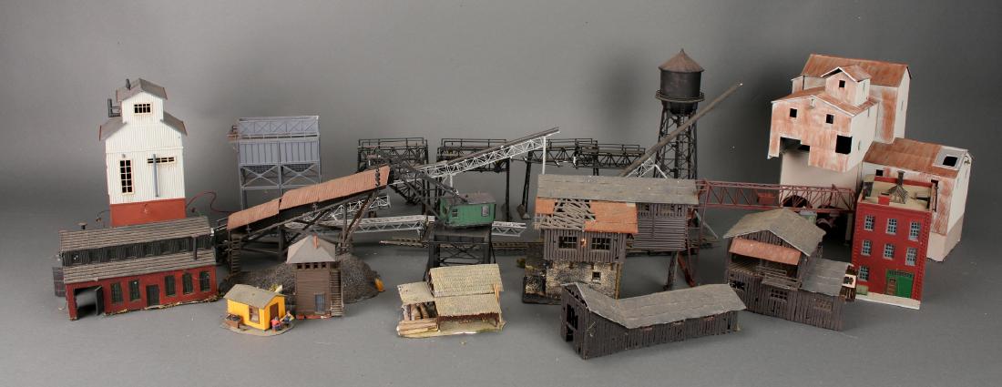 COLLECTION OF MODEL TRAIN BUILDINGS (1 of 6)